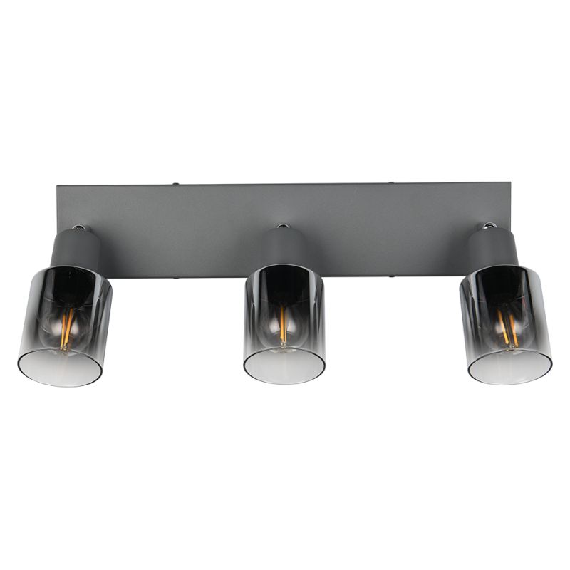 - Cadiz - Anthracite 3 Spotlights with Smoked Ombre Glass Trio-R81783042 - Cadiz - Anthracite 3 Spotlights with Smoked Ombre Glass