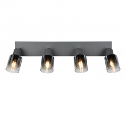Cadiz - Anthracite 4 Spotlights with Smoked Ombre Glass Cadiz - Anthracite 4 Spotlights with Smoked Ombre Glass
