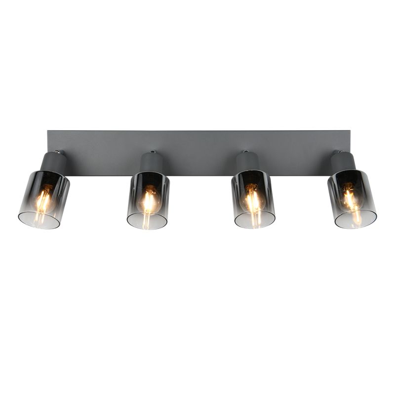 - Cadiz - Anthracite 4 Spotlights with Smoked Ombre Glass Trio-R81784042 - Cadiz - Anthracite 4 Spotlights with Smoked Ombre Glass