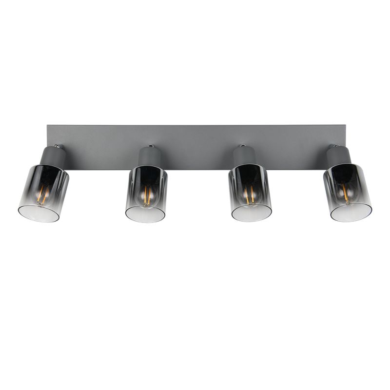 - Cadiz - Anthracite 4 Spotlights with Smoked Ombre Glass Trio-R81784042 - Cadiz - Anthracite 4 Spotlights with Smoked Ombre Glass