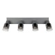 - Cadiz - Anthracite 4 Spotlights with Smoked Ombre Glass Trio-R81784042 - Cadiz - Anthracite 4 Spotlights with Smoked Ombre Glass