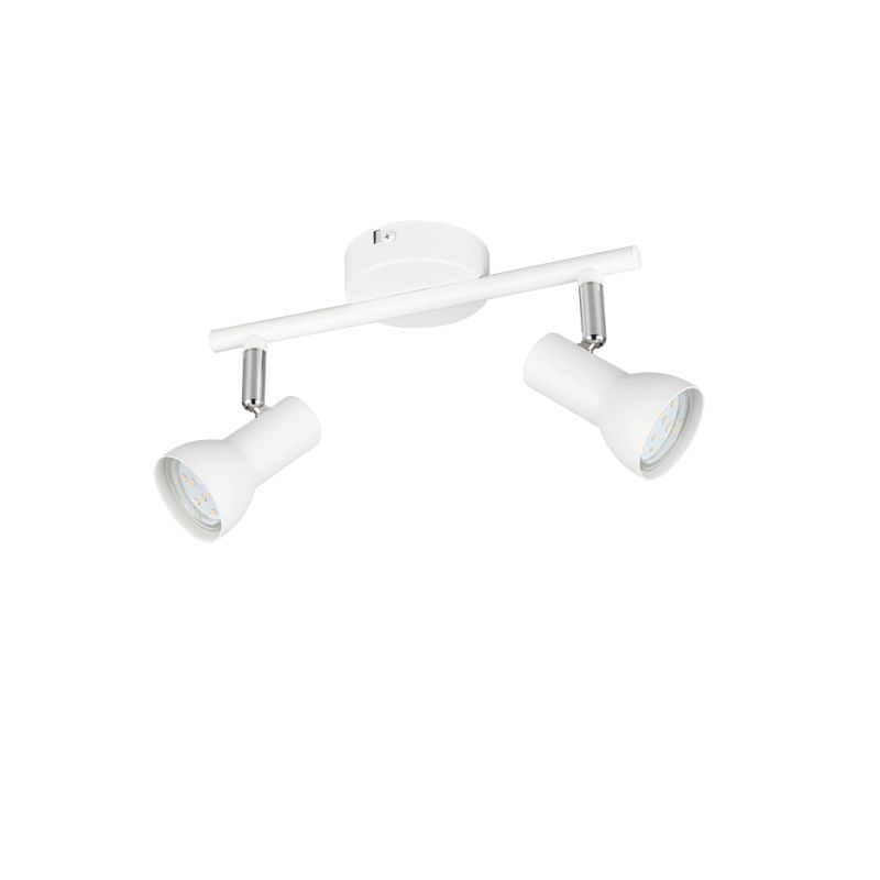 Trio-R81792031 - Cantar - Matt White & Chrome 2 Spotlights