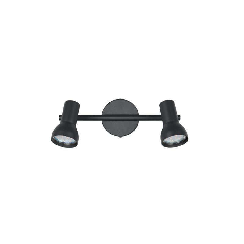 Trio-R81792032 - Cantar - Matt Black & Chrome 2 Spotlights
