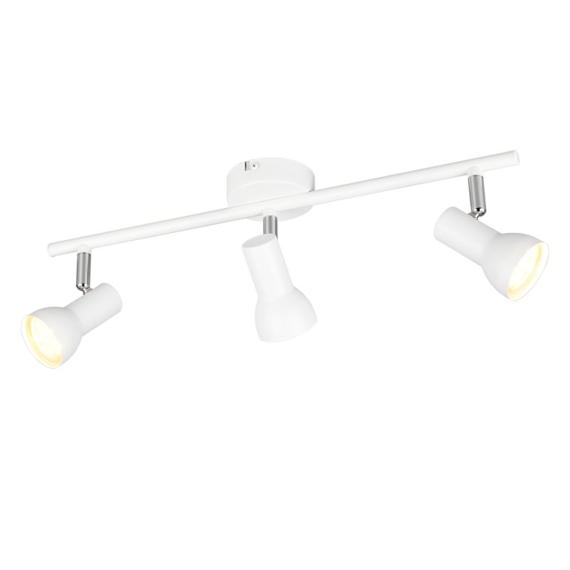 Trio-R81793031 - Cantar - Matt White & Chrome 3 Spotlights