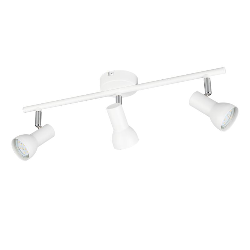 Trio-R81793031 - Cantar - Matt White & Chrome 3 Spotlights