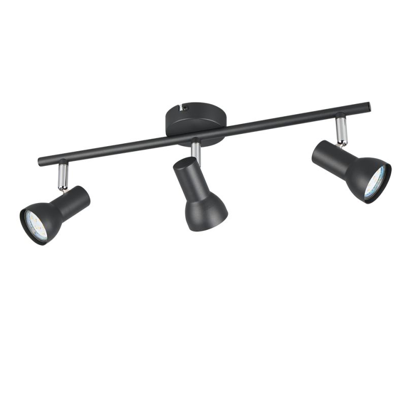 - Cantar - Matt Black & Chrome 3 Spotlights Trio-R81793032 - Cantar - Matt Black & Chrome 3 Spotlights