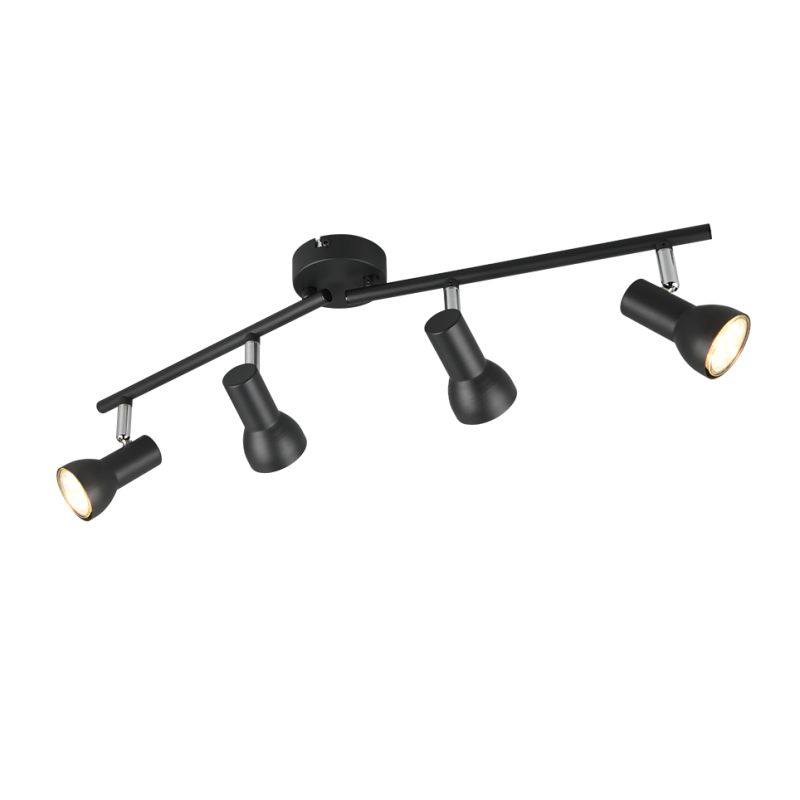 Trio-R81794032 - Cantar - Matt Black & Chrome 4 Spotlights
