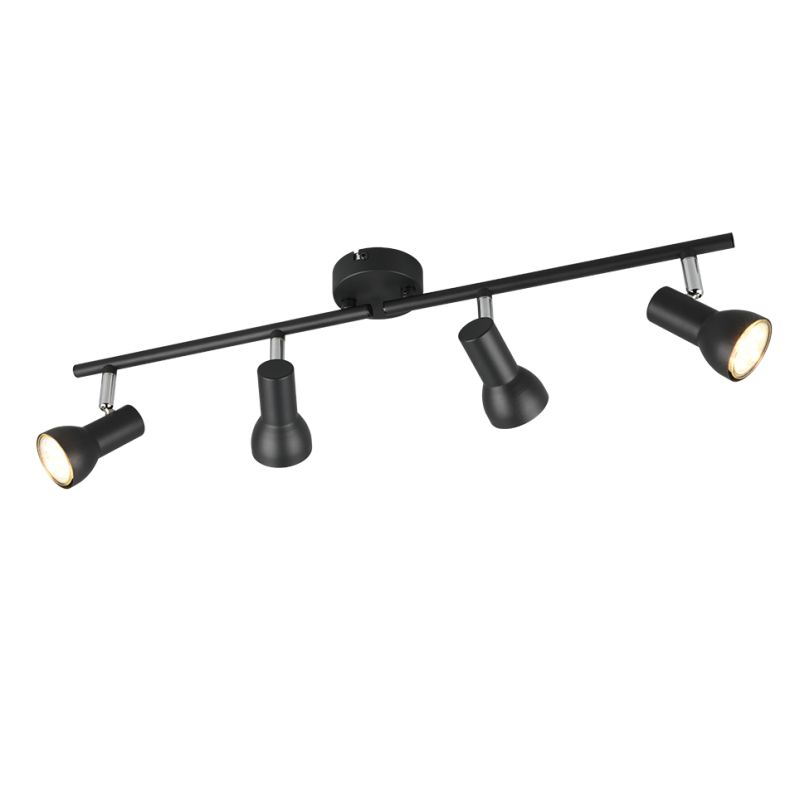 Trio-R81794032 - Cantar - Matt Black & Chrome 4 Spotlights
