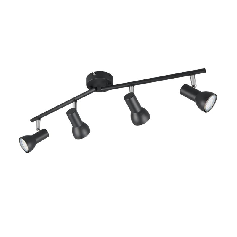 Trio-R81794032 - Cantar - Matt Black & Chrome 4 Spotlights