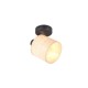 - Aimee - Matt Black Spotlight with Natural Bast Trio-R81851736 - Aimee - Matt Black Spotlight with Natural Bast
