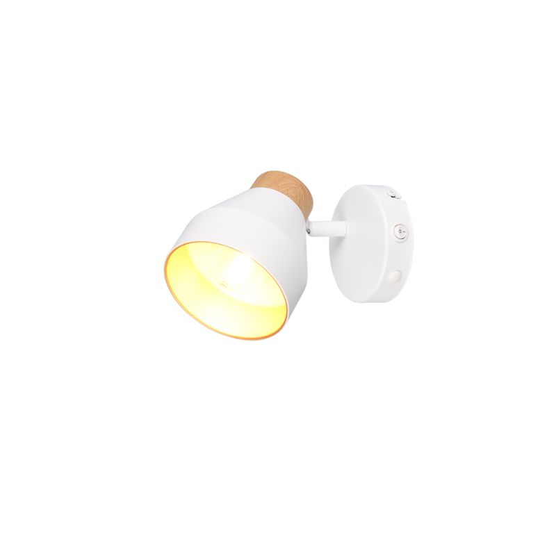 - Valentin - White & Matt Gold Spotlight with Wooden Detail Trio-R81921731 - Valentin - White & Matt Gold Spotlight with Wooden Detail