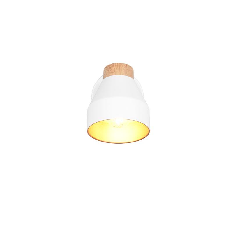 - Valentin - White & Matt Gold Spotlight with Wooden Detail Trio-R81921731 - Valentin - White & Matt Gold Spotlight with Wooden Detail