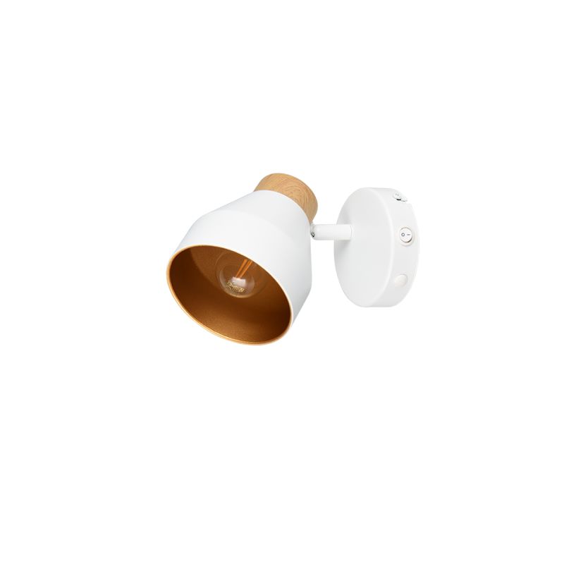 - Valentin - White & Matt Gold Spotlight with Wooden Detail Trio-R81921731 - Valentin - White & Matt Gold Spotlight with Wooden Detail