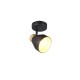 Trio-R81921732 - Valentin - Black & Matt Gold Spotlight with Wooden Detail
