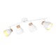 Trio-R81924031 - Valentin - White & Matt Gold 4 Spotlights with Wooden Detail