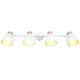 Trio-R81924031 - Valentin - White & Matt Gold 4 Spotlights with Wooden Detail