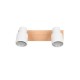 Trio-R81982031 - Pierre - Matt White & Wooden 2 Spotlights