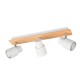 Trio-R81983031 - Pierre - Matt White & Wooden 3 Spotlights