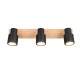 Trio-R81983032 - Pierre - Matt Black & Wooden 3 Spotlights