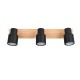 Trio-R81983032 - Pierre - Matt Black & Wooden 3 Spotlights