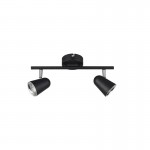 Toulouse - Black & Silver LED 2 Spotlights Toulouse - Black & Silver LED 2 Spotlights