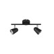 Trio-R82122132 - Toulouse - Black & Silver LED 2 Spotlights