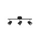 Trio-R82123132 - Toulouse - Black & Silver LED 3 Spotlights