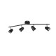 Trio-R82124132 - Toulouse - Black & Silver LED 4 Spotlights