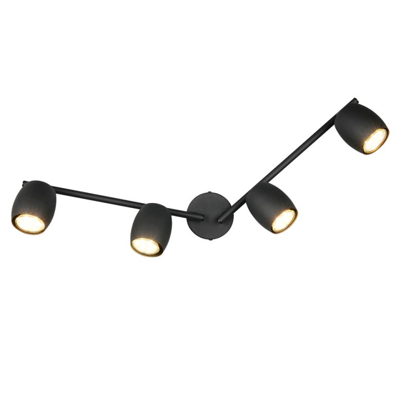 Trio-R86264032 - Nancy - Matt Black 4 Spotlights