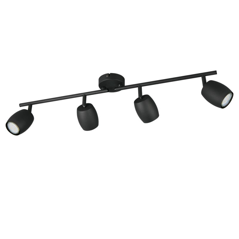 Trio-R86264032 - Nancy - Matt Black 4 Spotlights