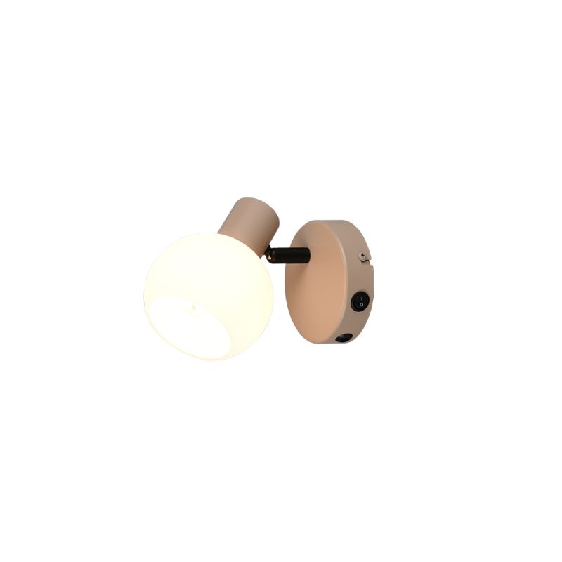 Trio-R86371743 - Boba - Warm Beige Spotlight with White Glass