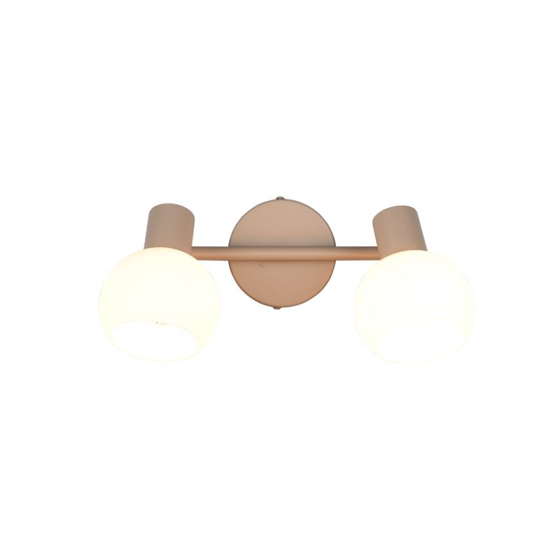 - Boba - Warm Beige 2 Spotlights with White Glass Trio-R86372043 - Boba - Warm Beige 2 Spotlights with White Glass