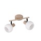 - Boba - Warm Beige 2 Spotlights with White Glass Trio-R86372043 - Boba - Warm Beige 2 Spotlights with White Glass