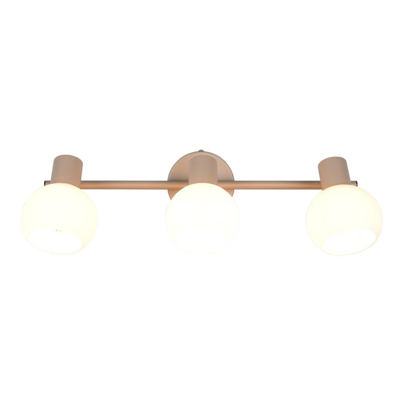 Trio-R86373043 - Boba - Warm Beige 3 Spotlights with White Glass