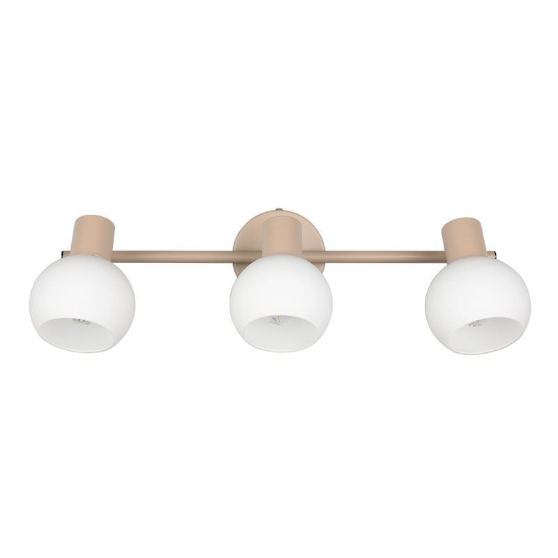 Trio-R86373043 - Boba - Warm Beige 3 Spotlights with White Glass