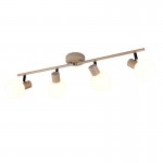 Boba - Warm Beige 4 Spotlights with White Glass Boba - Warm Beige 4 Spotlights with White Glass