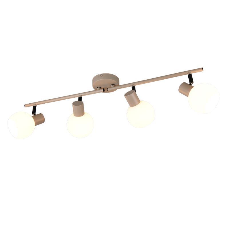 Trio-R86374043 - Boba - Warm Beige 4 Spotlights with White Glass
