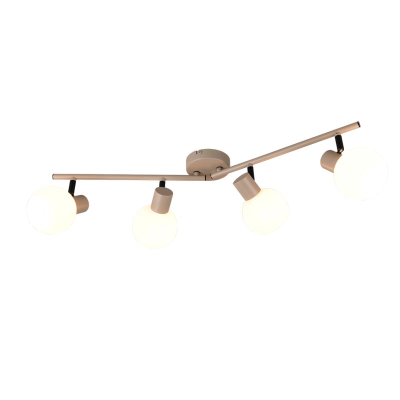 Trio-R86374043 - Boba - Warm Beige 4 Spotlights with White Glass