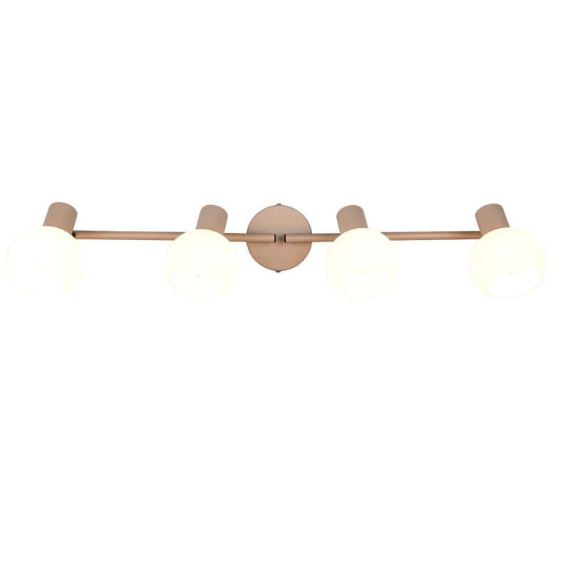 Trio-R86374043 - Boba - Warm Beige 4 Spotlights with White Glass