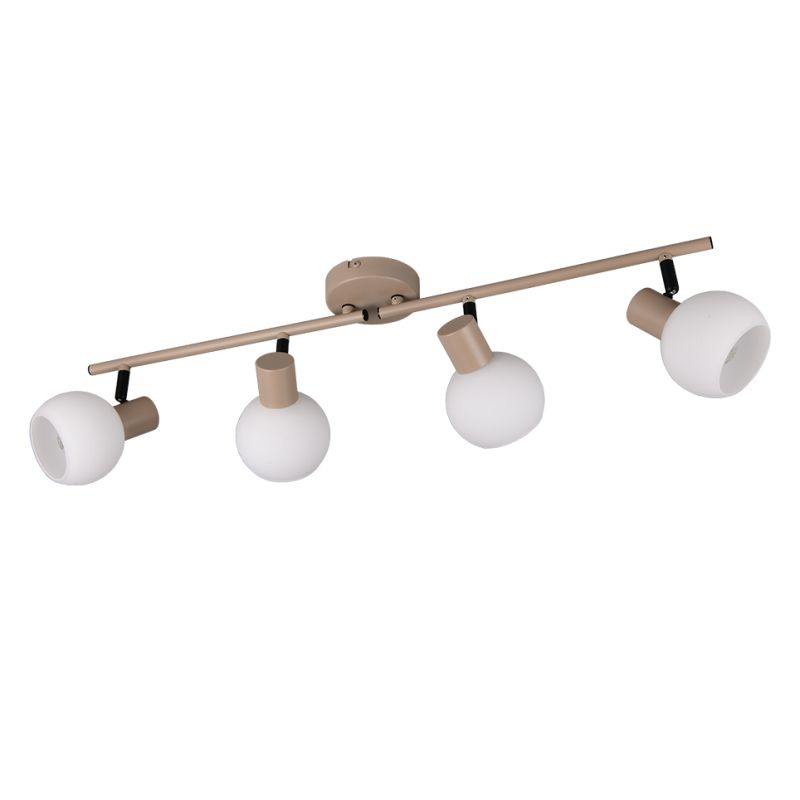 Trio-R86374043 - Boba - Warm Beige 4 Spotlights with White Glass