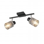 Jack - Matt Black 2 Spotlights with Mirrored Smoked Glass Jack - Matt Black 2 Spotlights with Mirrored Smoked Glass