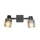 Spot & Downlights - Jack - Matt Black 2 Spotlights with Mirrored Smoked Glass Trio-R86422032 - Jack - Matt Black 2 Spotlights with Mirrored Smoked Glass