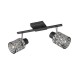 Spot & Downlights - Jack - Matt Black 2 Spotlights with Mirrored Smoked Glass Trio-R86422032 - Jack - Matt Black 2 Spotlights with Mirrored Smoked Glass