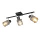 - Jack - Matt Black 3 Spotlights with Mirrored Smoked Glass Trio-R86423032 - Jack - Matt Black 3 Spotlights with Mirrored Smoked Glass