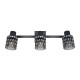 - Jack - Matt Black 3 Spotlights with Mirrored Smoked Glass Trio-R86423032 - Jack - Matt Black 3 Spotlights with Mirrored Smoked Glass
