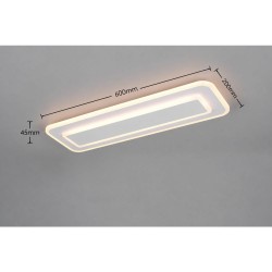 Riva - White CCT Ceiling Light with Remote Control 20W