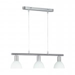 Dallas - Matt Nickel 3 Light over Island Fitting with Opal Glass Dallas - Matt Nickel 3 Light over Island Fitting with Opal Glass