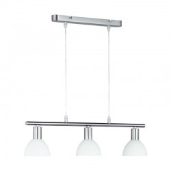 Dallas - Matt Nickel 3 Light over Island Fitting with Opal Glass Dallas - Matt Nickel 3 Light over Island Fitting with Opal Glass