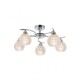 Ceiling Lights - Crocus - Decorative Clear Glass with Chrome 5 Light Ceiling Lamp Prism-70070-052 - Crocus - Decorative Clear Glass with Chrome 5 Light Ceiling Lamp