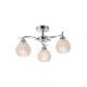 Ceiling Lights - Crocus - Decorative Clear Glass with Chrome 3 Light Ceiling Lamp Prism-70071-052 - Crocus - Decorative Clear Glass with Chrome 3 Light Ceiling Lamp
